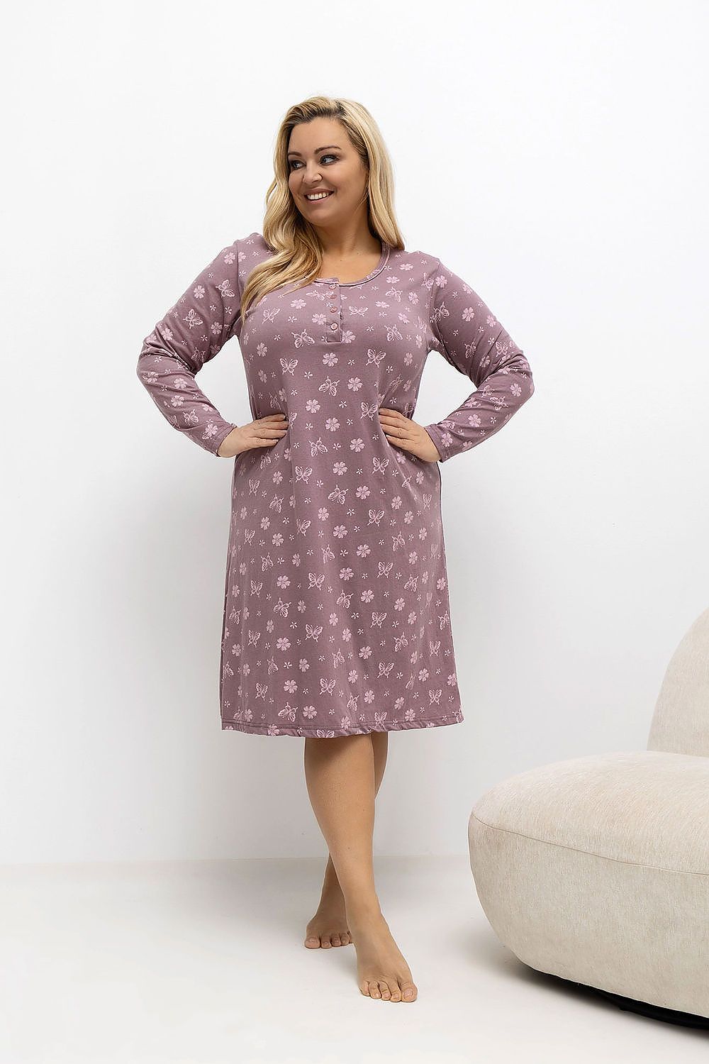  Camicia da notte Plus Size model 221200 Forever Pink 